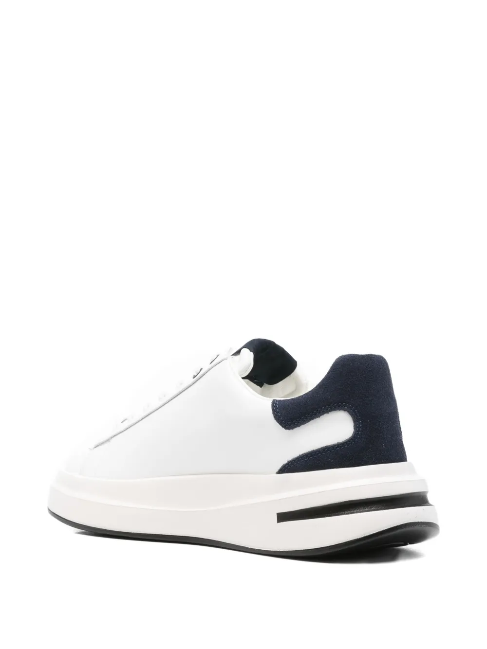 GUESS USA panelled leather sneakers White