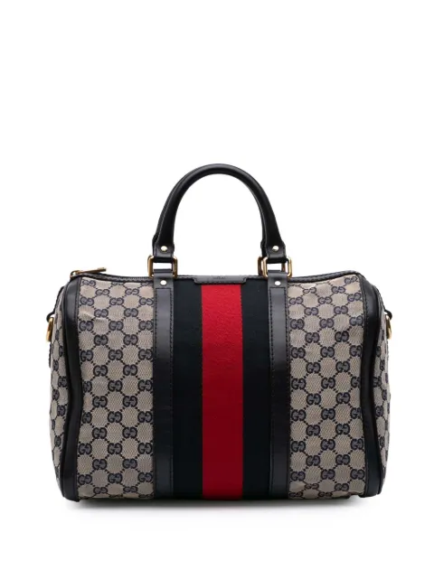 Gucci Pre-Owned 2016-2025 GG Canvas Web Joy Boston Bag satchel