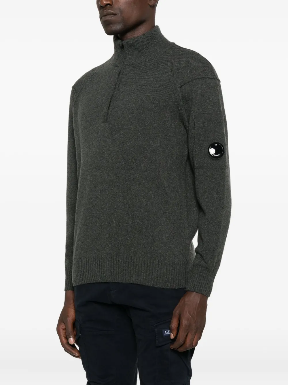 C.P. Company half-zip wool sweater Bruin