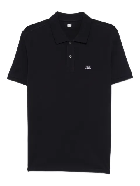 C.P. Company logo-patch polo shirt