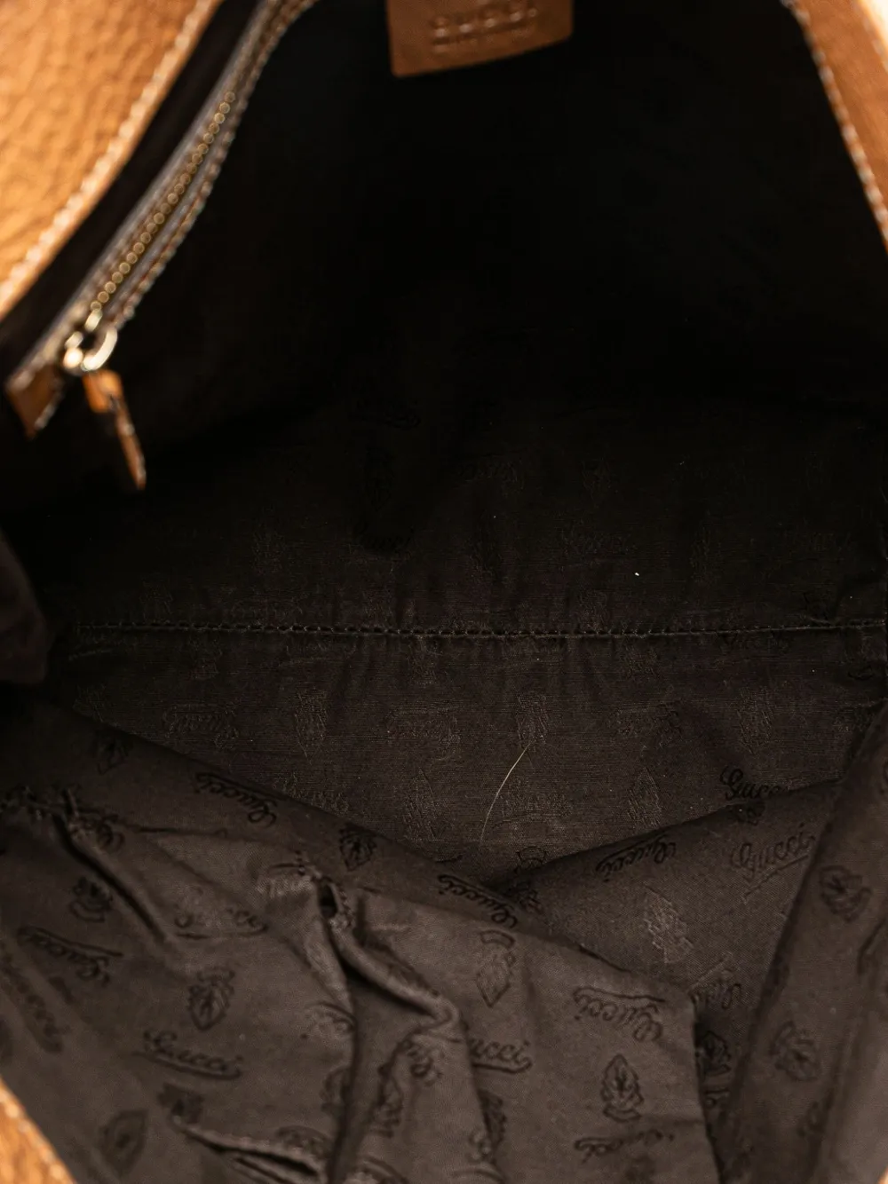 Pre-owned Gucci 2000-2015 Gg Canvas Gg Charm Tote Bag In Brown