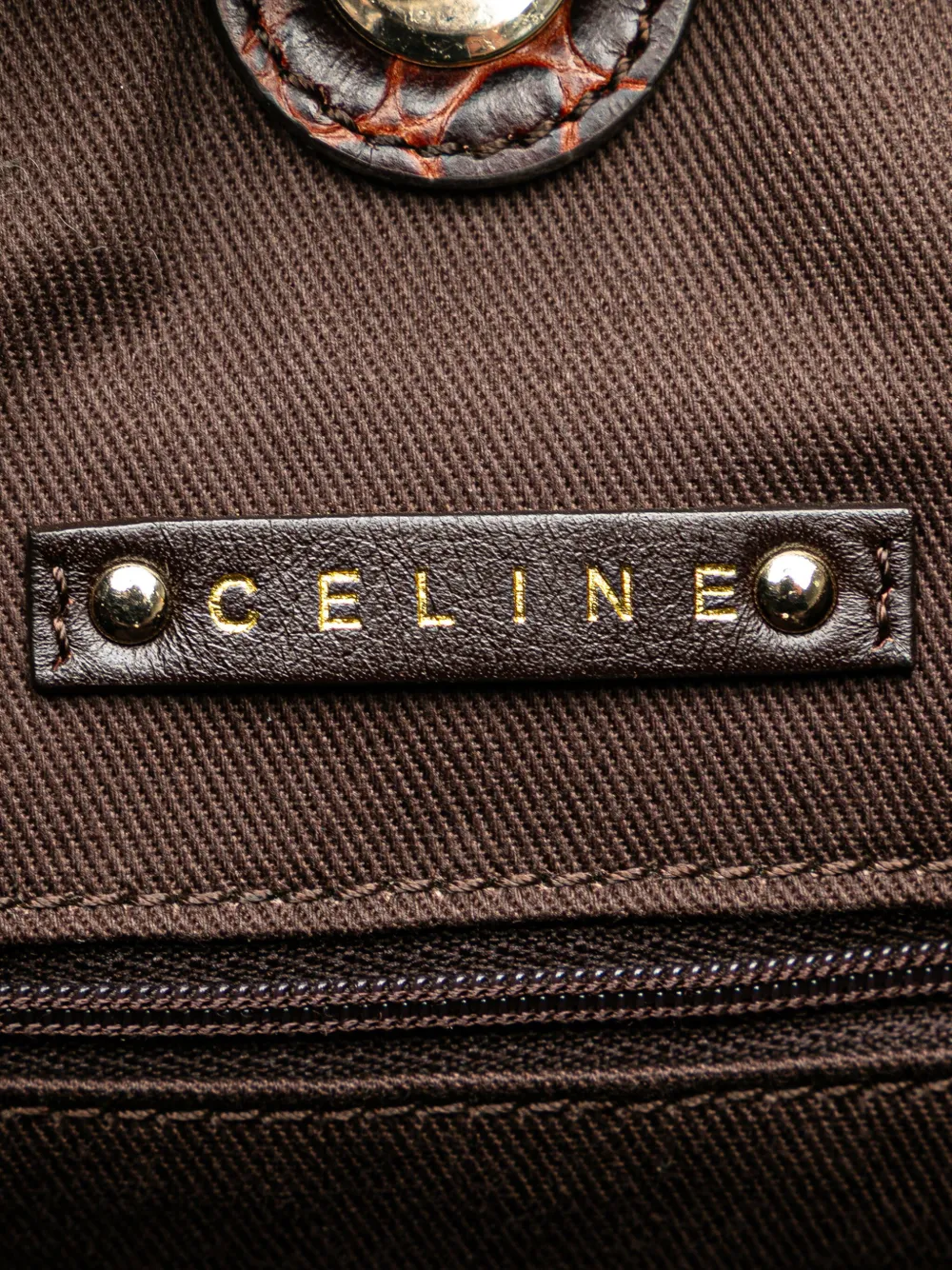 Pre-owned Celine 2008 Macadam Canvas Tote Bag In Brown