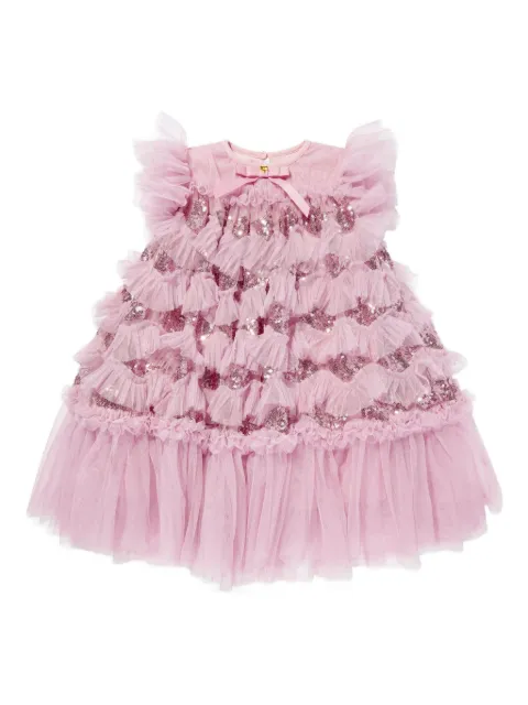 ANGEL'S FACE KIDS sequin-embellished ruffled dress