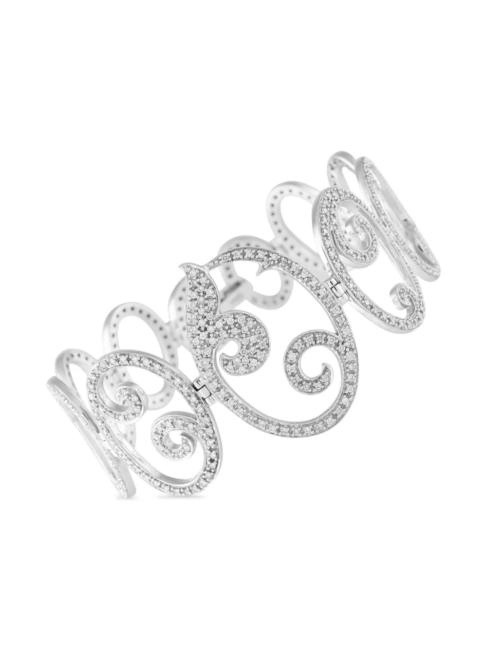 TOUS ダイヤモンド ブレスレット 18Kホワイトゴールド - シルバートーン TOUS ダイヤモンド ブレスレット 18Kホワイトゴールド - シルバートーン