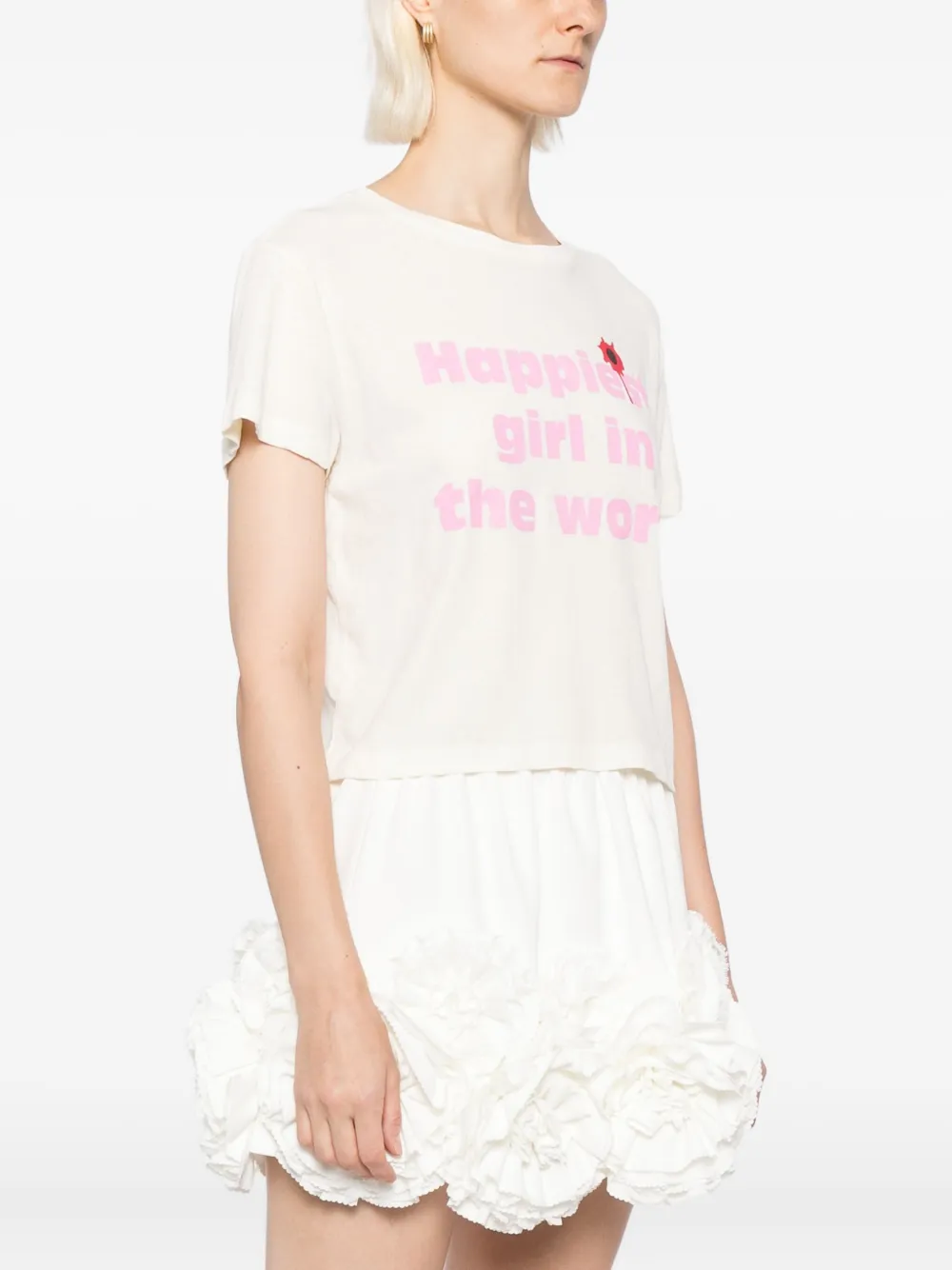 Ashley Williams Happy T-shirt Beige