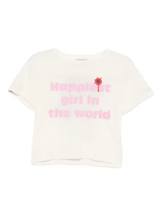 Ashley Williams Happy T-shirt | Neutrals | FARFETCH CA