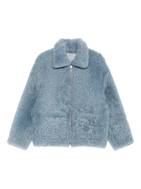 Simonetta Ravizza zip-front shearling jacket