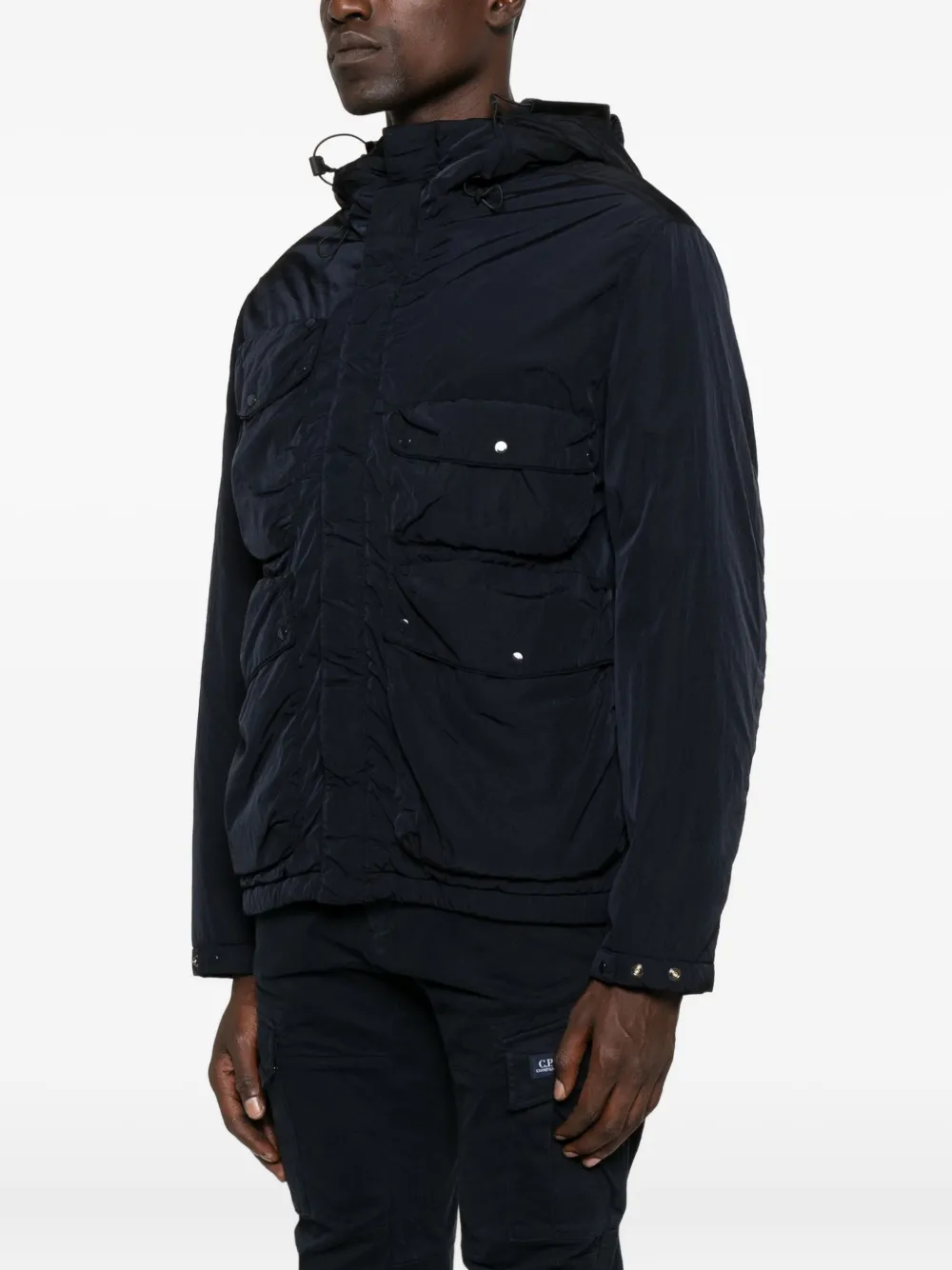 C.P. Company hooded multipocket jacket Blauw