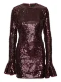 ROTATE BIRGER CHRISTENSEN sequin-embellishment mini dress - Brown