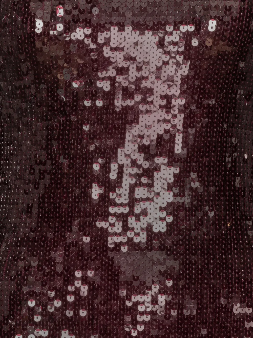 Rotate Birger Christensen Sequin Embellished Dress Flared Cuffs Long Sleeves In Brown