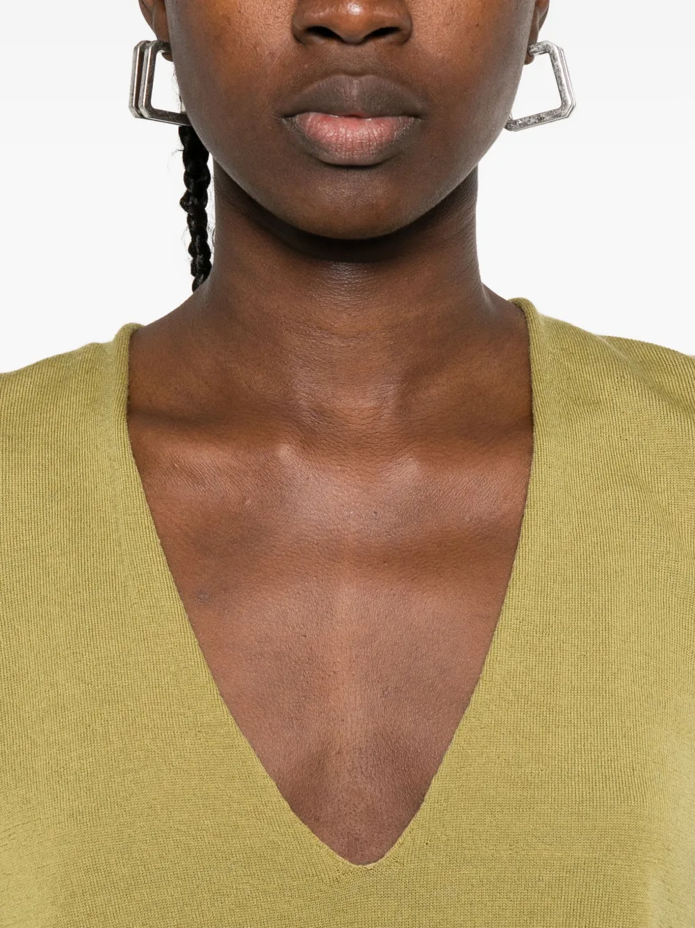 Rick Owens Sweater met V-hals Groen