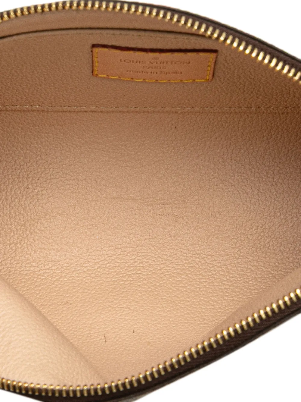 Pre-owned Louis Vuitton 2006 Monogram Cosmetic Pm Pouch In Brown