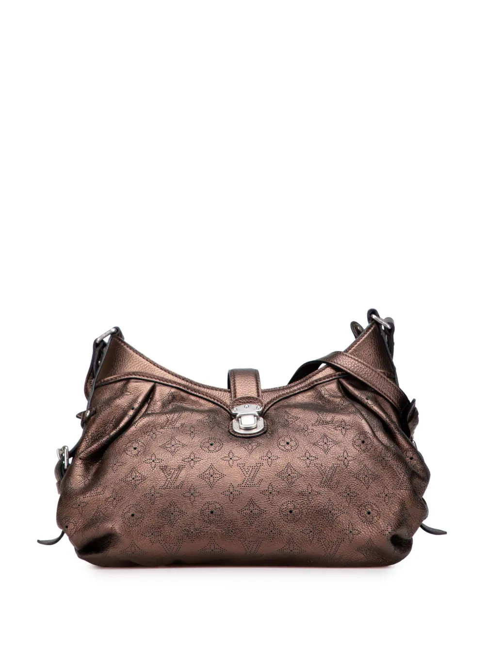 Louis Vuitton Pre-Owned 2008 Monogram Mahina XS crossbody bag - ブラウン Louis Vuitton Pre-Owned 2008 Monogram Mahina XS crossbody bag - ブラウン