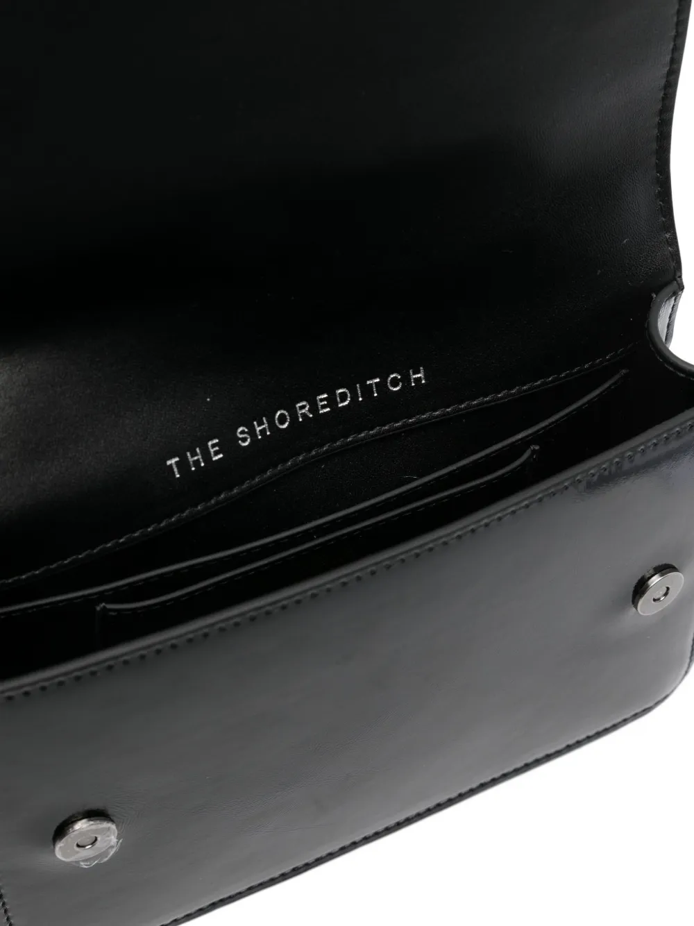 Kurt Geiger Bow-embellished Patent-leather Cross Body Bag In Black
