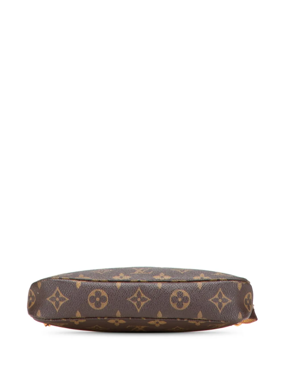 Pre-owned Louis Vuitton 1998 Monogram Pochette Accessoires Shoulder Bag In Brown