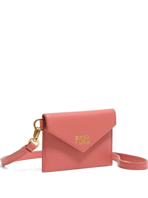 Bimba y Lola logo-print leather coin purse