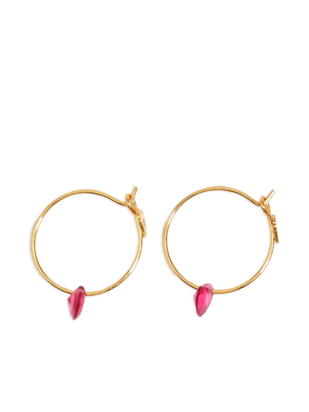 Bimba y Lola arracadas con dije de corazón | dorado | Image 1