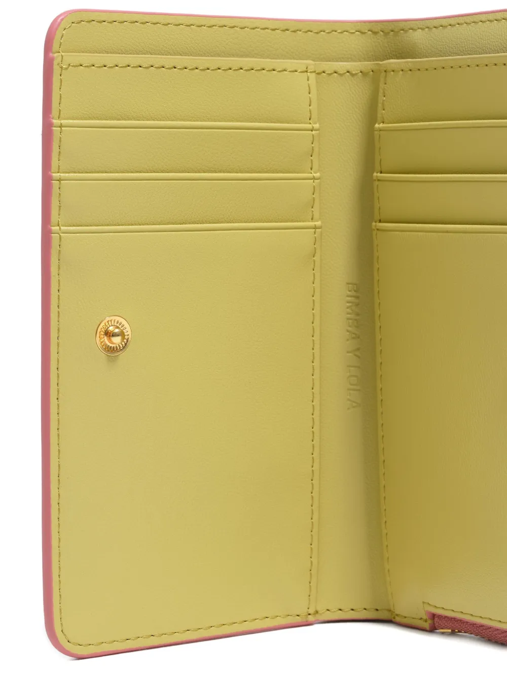 Bimba Y Lola Leopard-print Zipped Cardholder In Pink