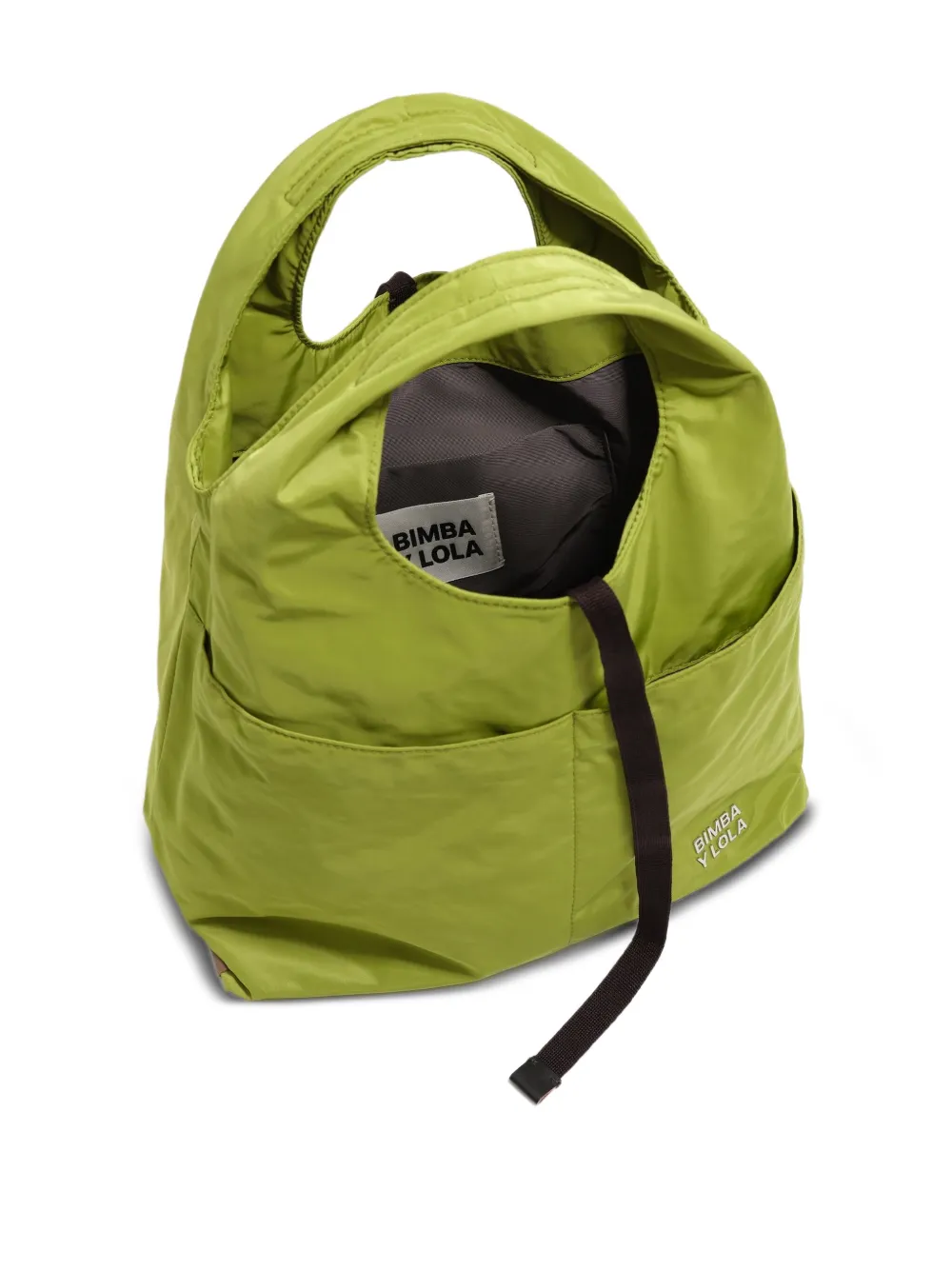 Bimba Y Lola Medium Logo-detail Tote Bag In Green