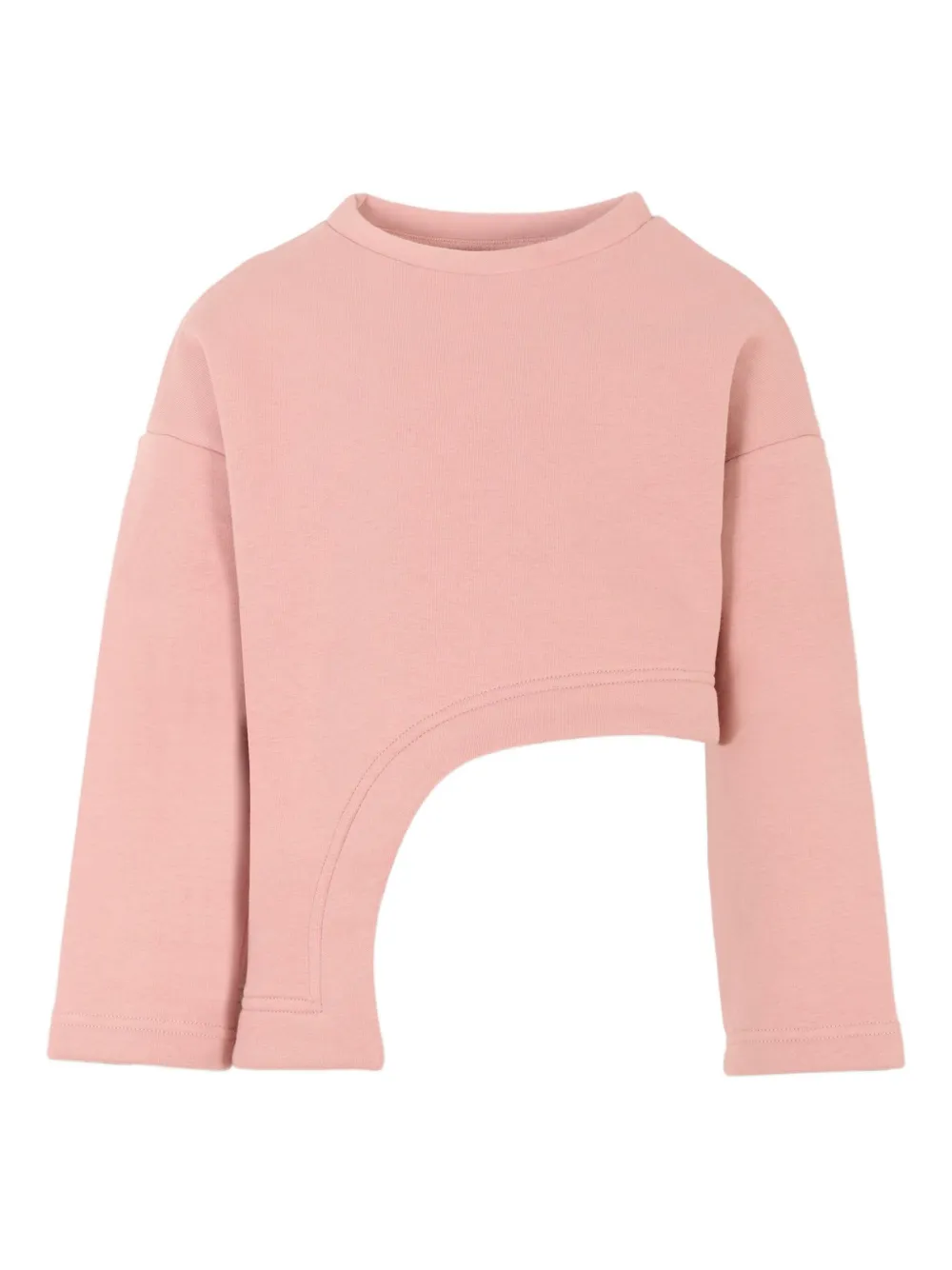 Douuod Kids cut-out crew-neck sweatshirt Roze
