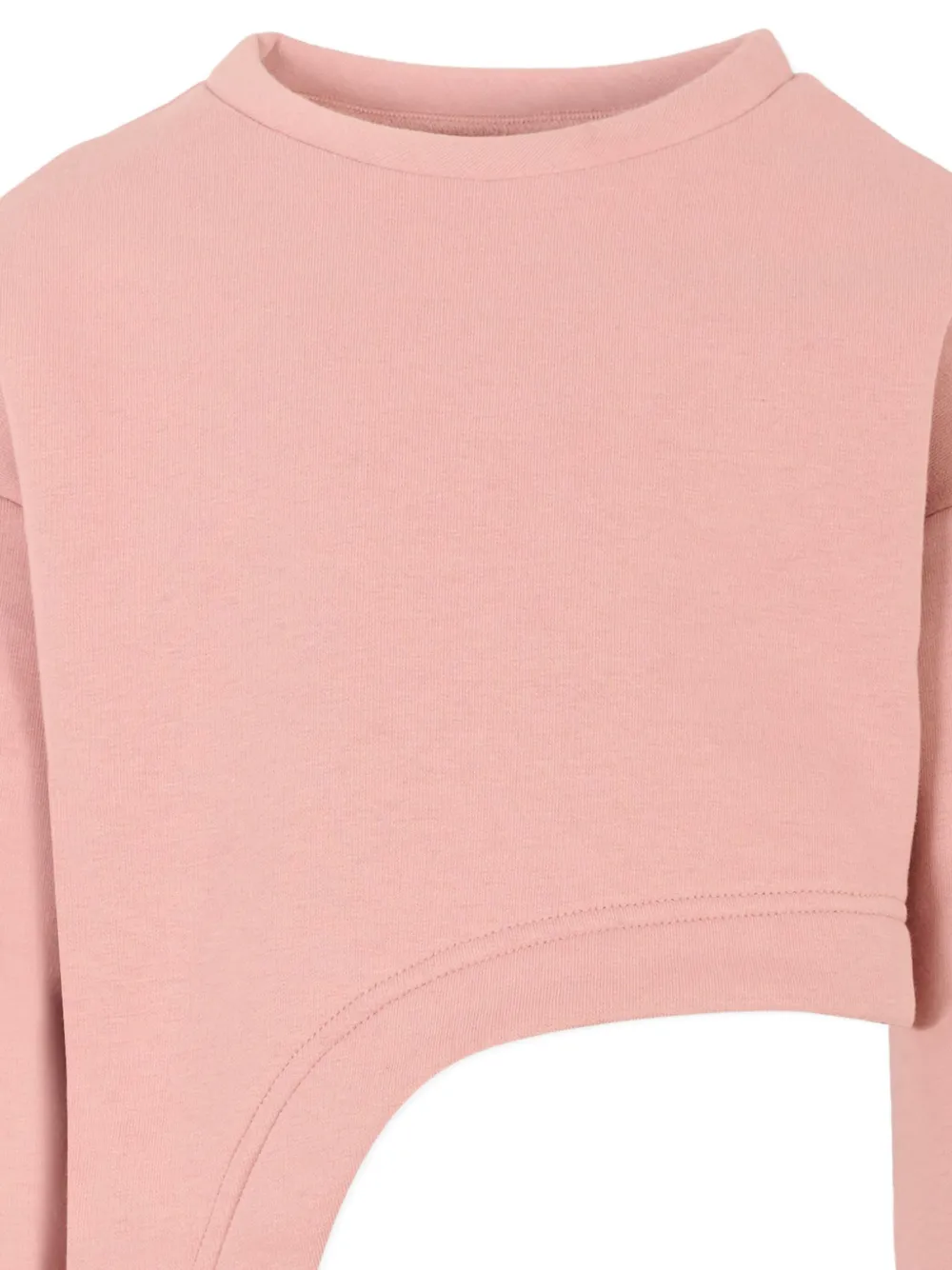 Douuod Kids cut-out crew-neck sweatshirt Roze