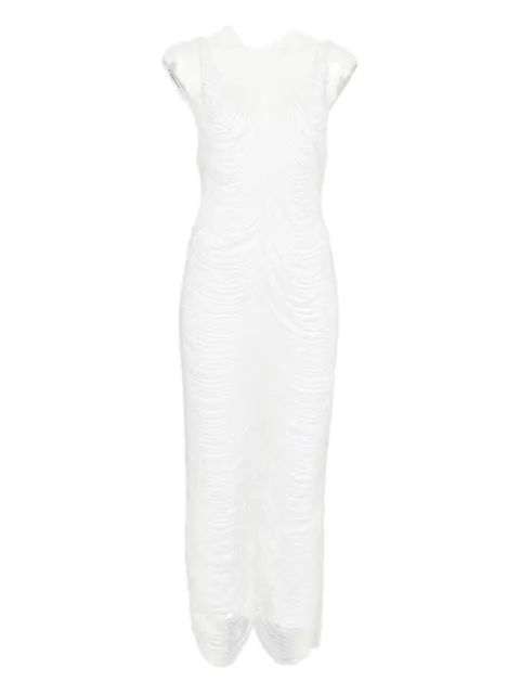 Giuseppe Di Morabito beaded V-neck dress