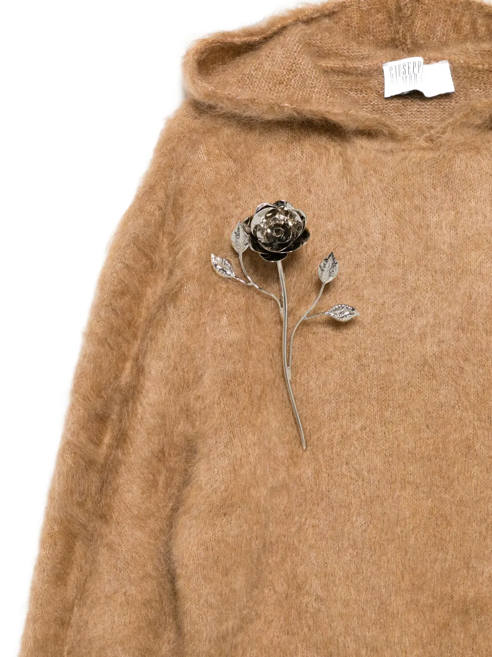 Giuseppe Di Morabito Trui met bloemapplicatie Beige