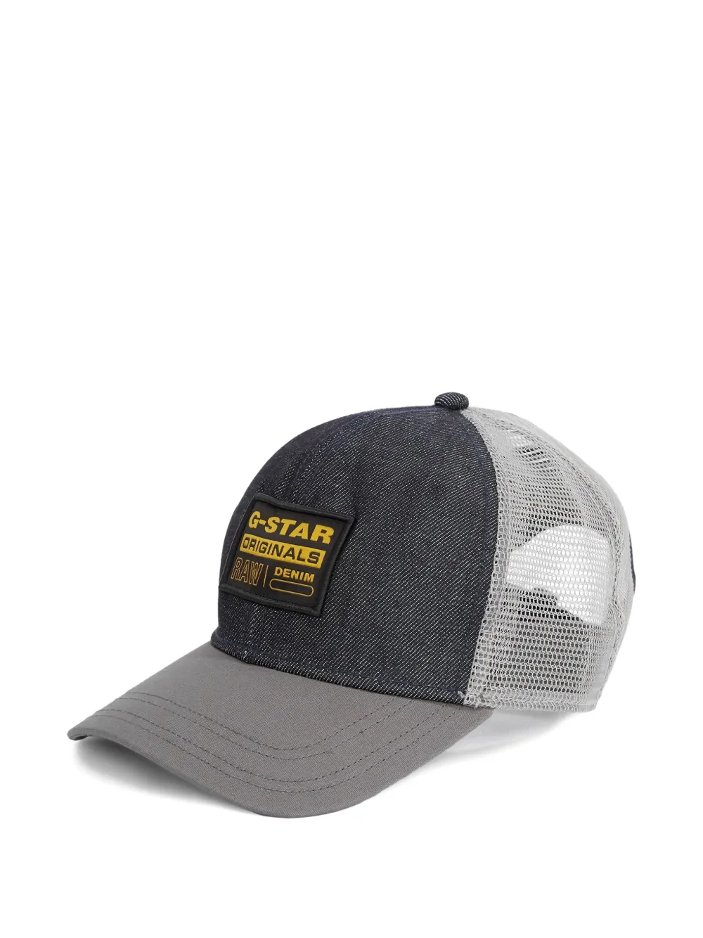 G-Star RAW panelled curved trucker cap Grijs