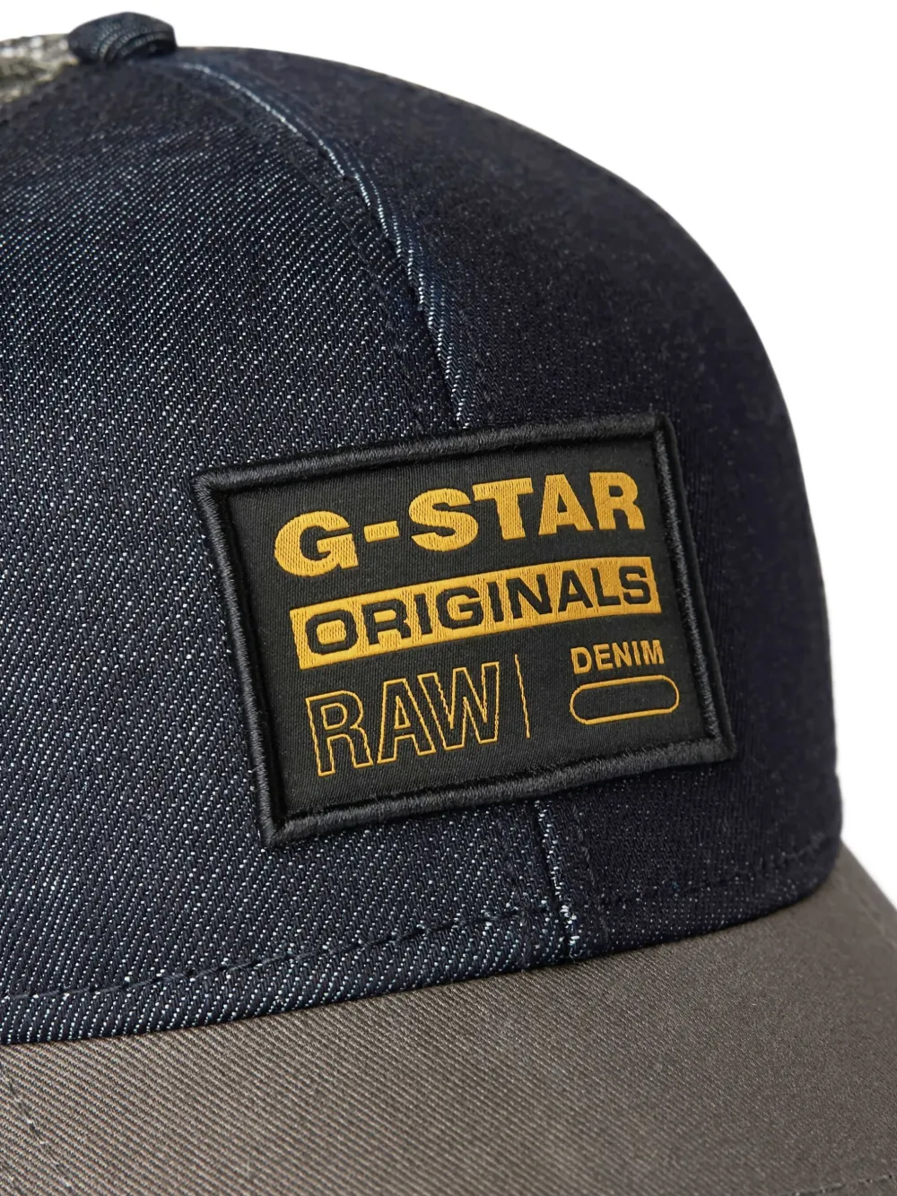 G-Star RAW panelled curved trucker cap Grijs