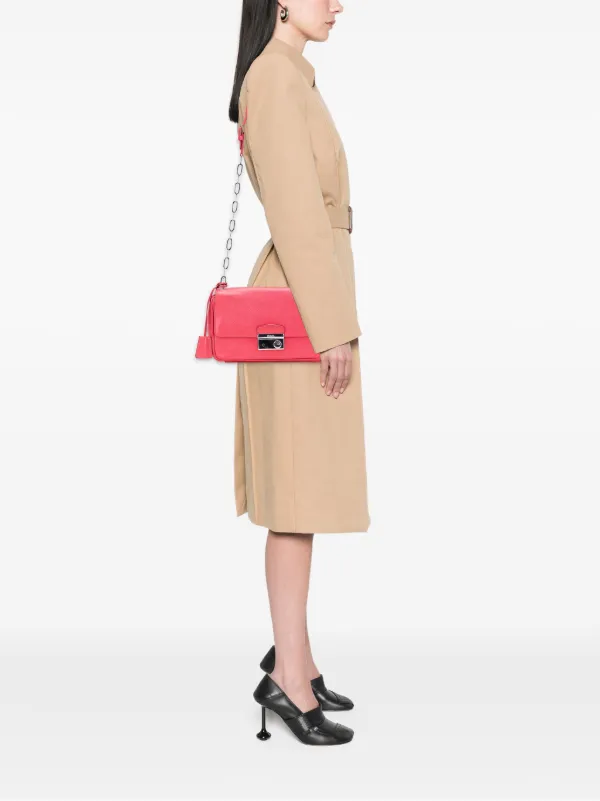 Prada Pre-Owned 2013-2020 Saffiano Sound Lock Crossbody Bag