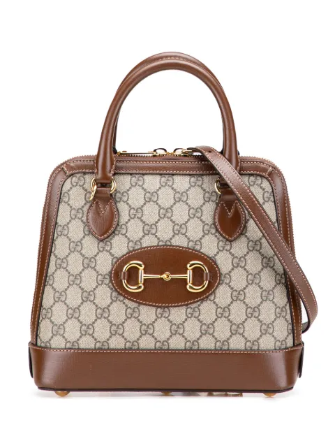 Gucci Pre-Owned 2016-2025 Small GG Supreme Horsebit 1955 satchel