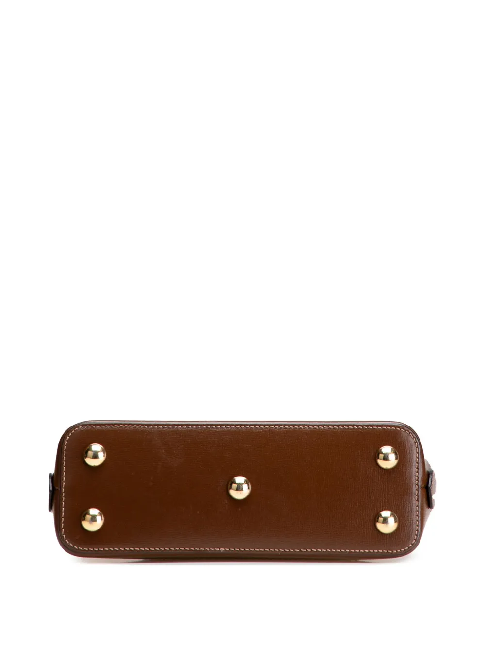 Pre-owned Gucci 2016-2025 Small Gg Supreme Horsebit 1955 Satchel In Brown