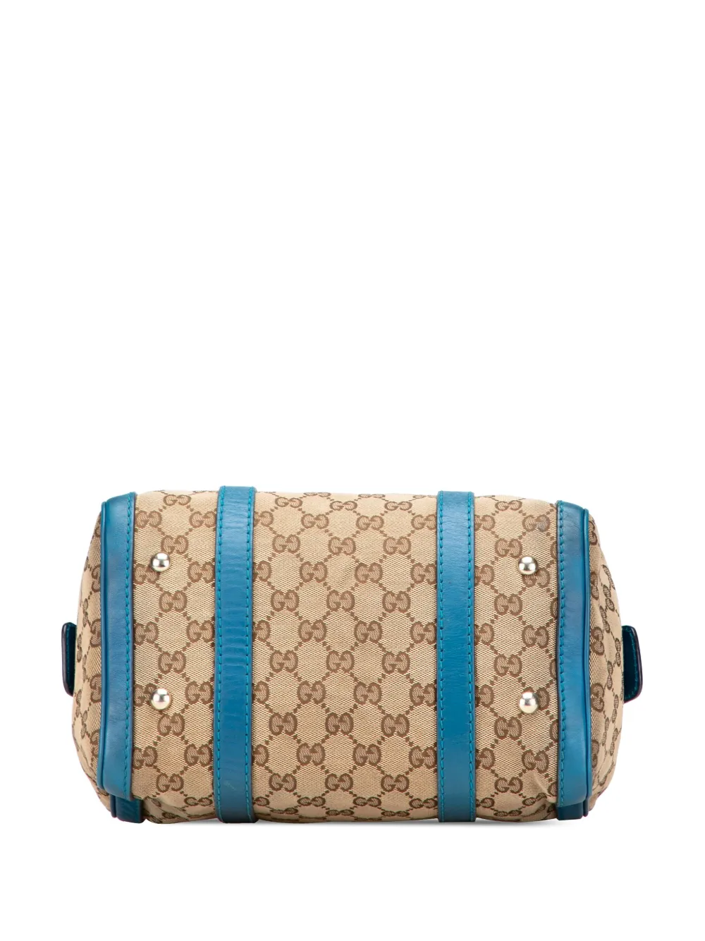 Pre-owned Gucci 2016-2025 Small Gg Canvas Joy Boston Bag Satchel In Brown