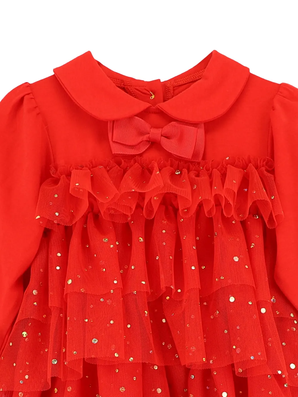 ANGEL'S FACE KIDS peter-pan collar sequin-embellished dress - Rood