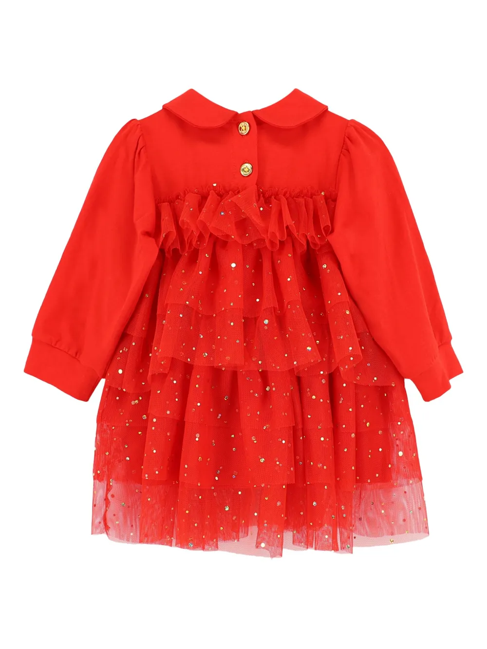 ANGEL'S FACE KIDS peter-pan collar sequin-embellished dress - レッド ANGEL'S FACE KIDS peter-pan collar sequin-embellished dress - レッド