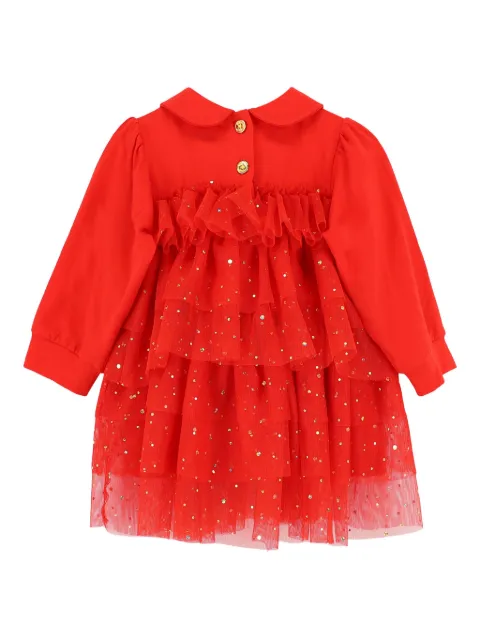 ANGEL'S FACE KIDS peter-pan collar sequin-embellished dress