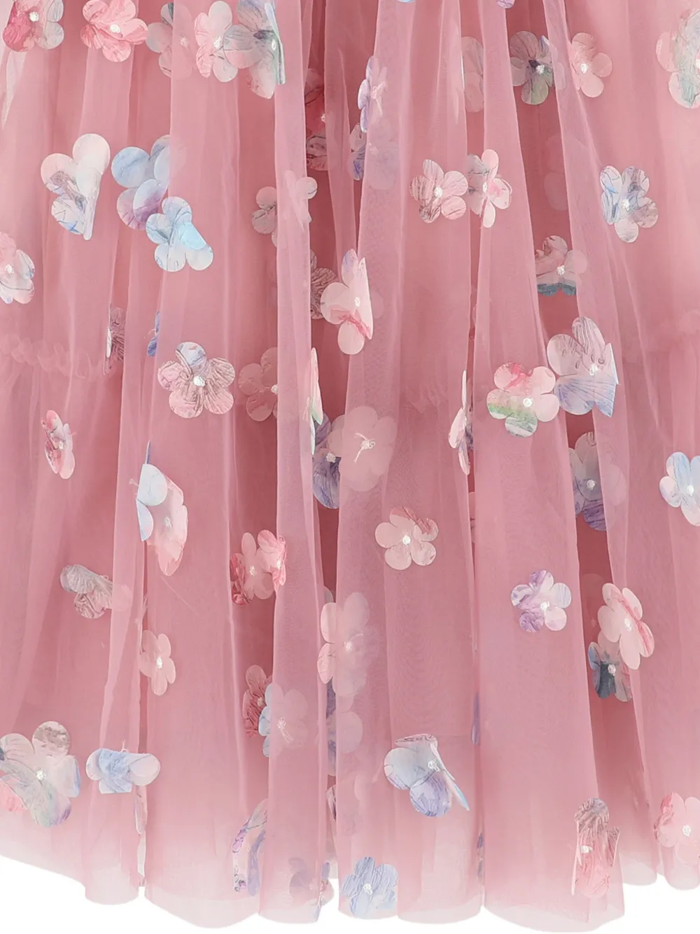 ANGEL'S FACE KIDS Jurk verfraaid met bloemen en ruches Roze