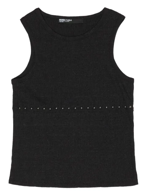 Bimba y Lola ribbed studded tank top