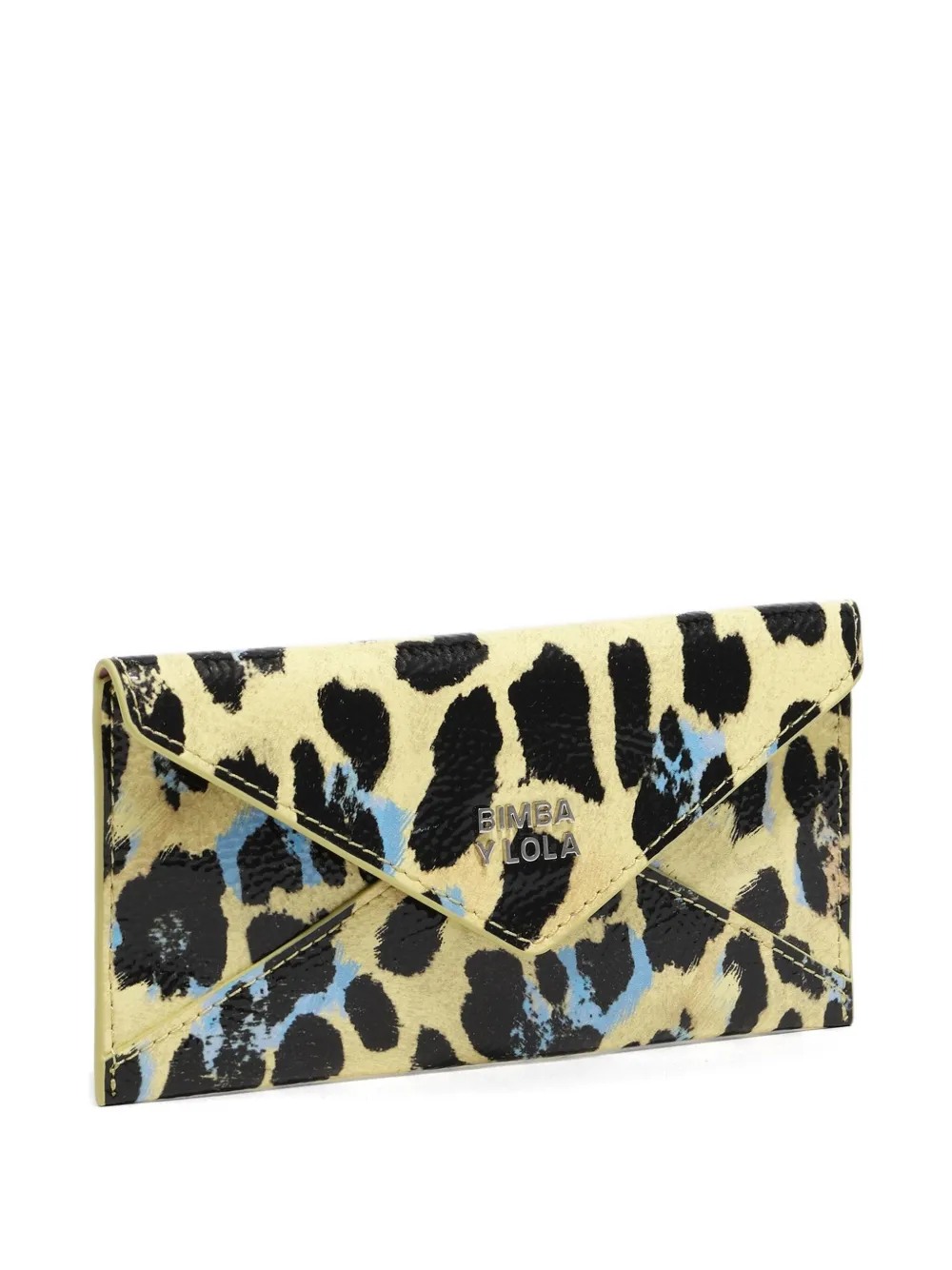 Bimba y Lola leopard-print wallet | Yellow | Image 1