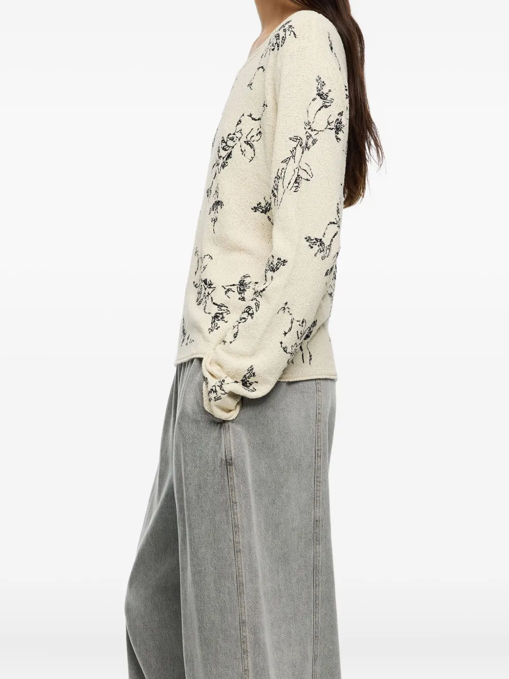 Bimba y Lola floral notebook sweater | Sweaters | Image 2