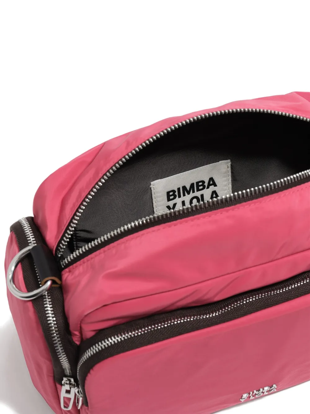 Bimba Y Lola Medium Nylon Pocket Crossbody Bag In Pink