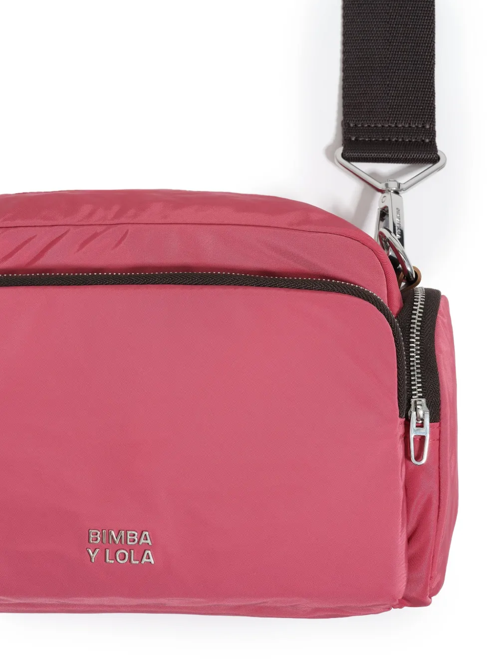 Bimba Y Lola Medium Nylon Pocket Crossbody Bag In Pink
