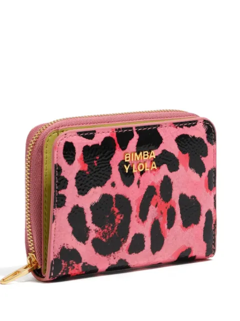 Bimba y Lola leopard-print zipped purse