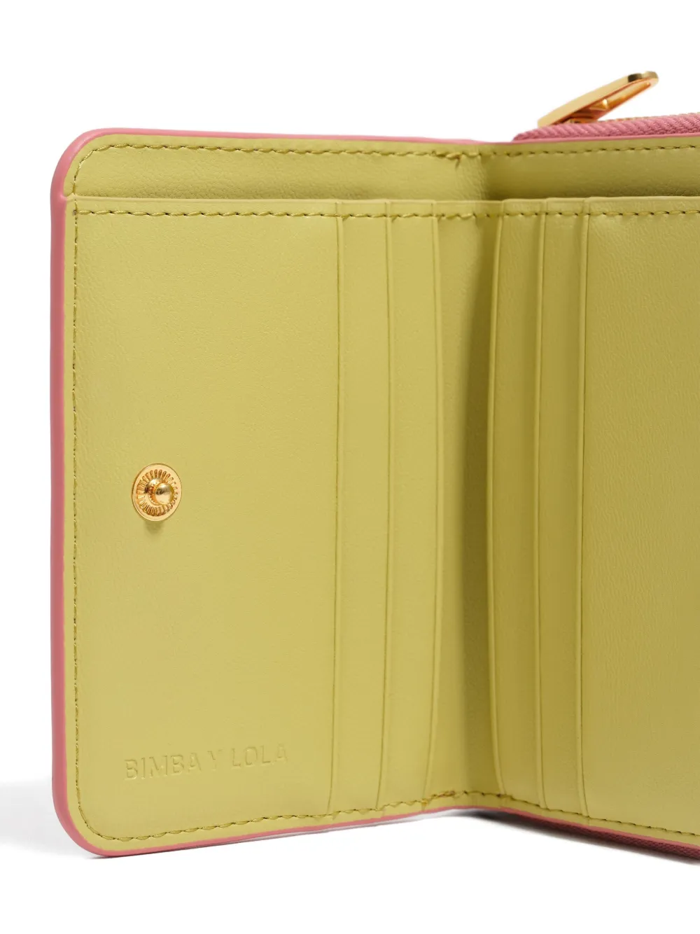 Bimba Y Lola Leopard-print Zipped Purse In Pink