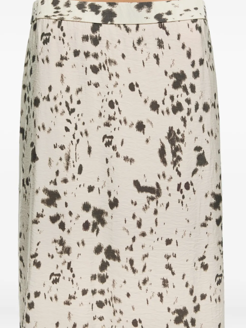 Bimba Y Lola Abstract-pattern Skirt In Neutral