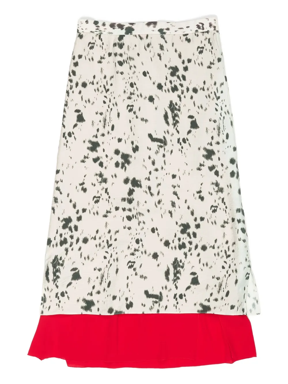 Bimba Y Lola Abstract-pattern Skirt In Neutral