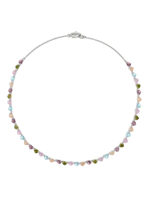 Bimba y Lola crystal-heart necklace
