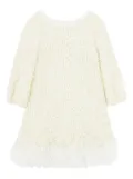ANGEL'S FACE KIDS sequin-embellished ruffled dress - White