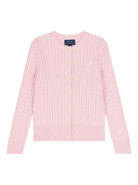POLO RALPH LAUREN KIDS cable-knit button cardigan