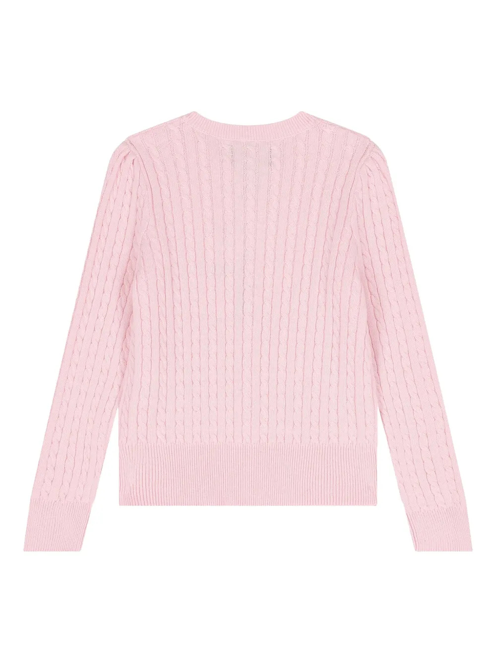POLO RALPH LAUREN KIDS cable-knit button cardigan Roze